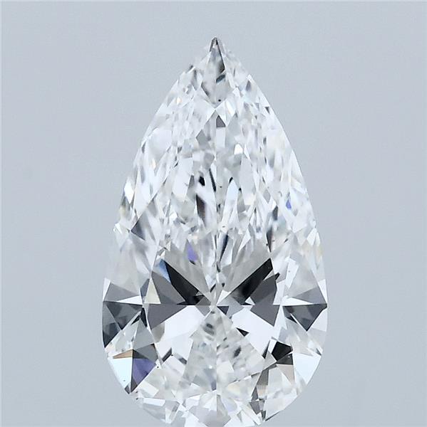 1.56 Carat Pear Shaped, Ideal Cut, D Color, VS1 Clarity, IGI Certified Lab Grown Diamond