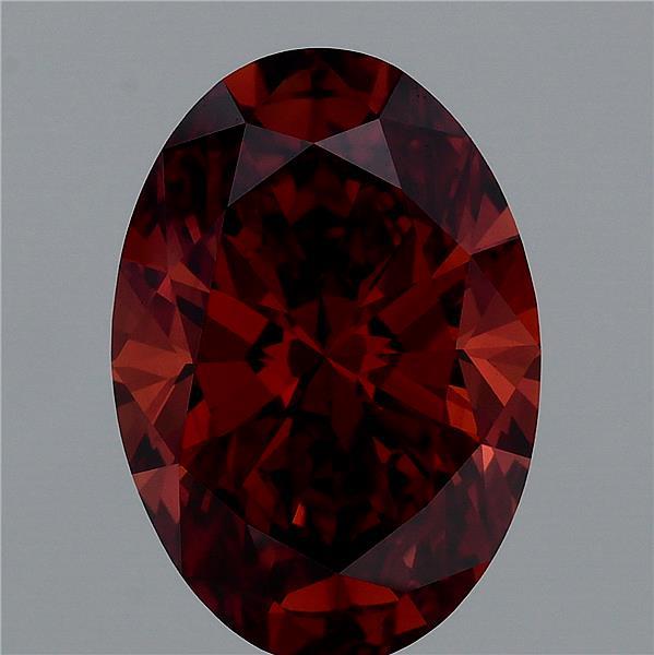3.58 Carat Oval Shaped, Ideal Cut, FANCY DEEP ORANGE Color, VVS2 Clarity, IGI Certified Lab Grown Diamond