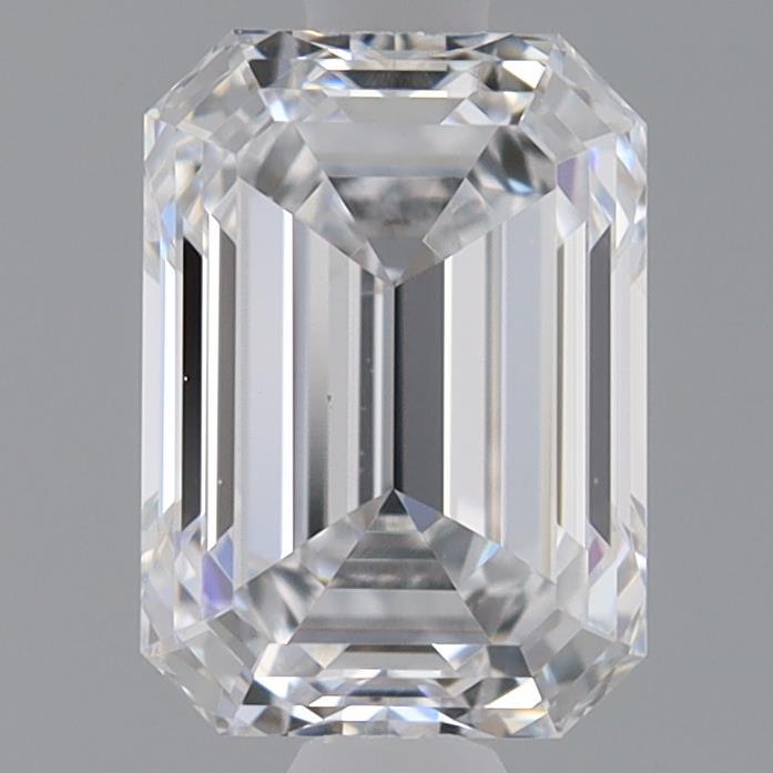 0.98 Carat Emerald Shaped, Ideal Cut, D Color, VS1 Clarity, IGI Certified Lab Grown Diamond