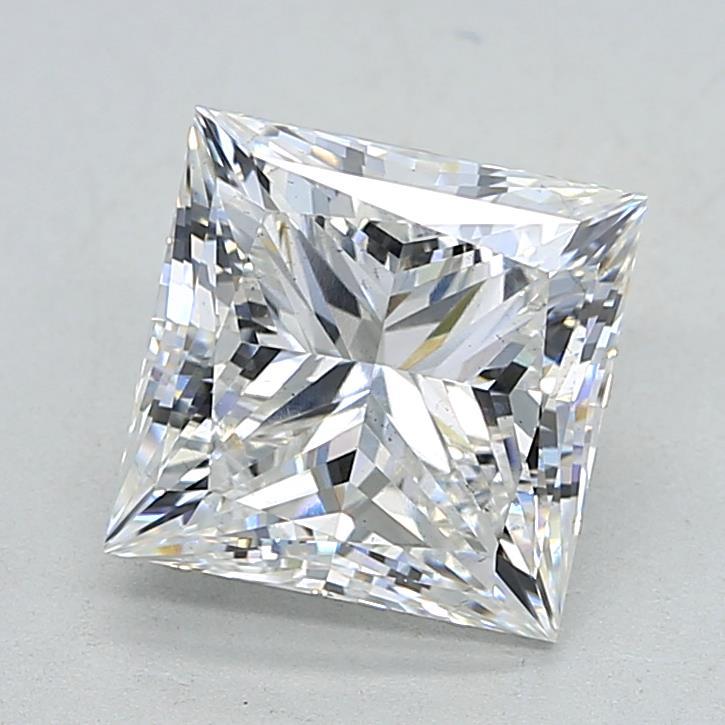4.03 Carat Princess Shaped, Ideal Cut, F Color, VS2 Clarity, IGI Certified Lab Grown Diamond