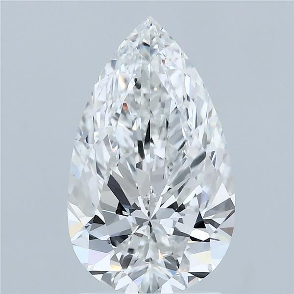 2.02 Carat Pear Shaped, Ideal Cut, F Color, VVS2 Clarity, IGI Certified Lab Grown Diamond