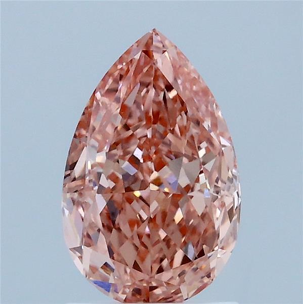 1.64 Carat Pear Shaped, Excellent Cut, FANCY VIVID PINK Color, VVS2 Clarity, IGI Certified Lab Grown Diamond