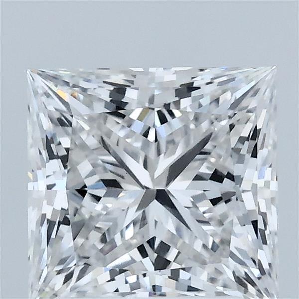 2.08 Carat Princess Shaped, Ideal Cut, E Color, VVS2 Clarity, IGI Certified Lab Grown Diamond