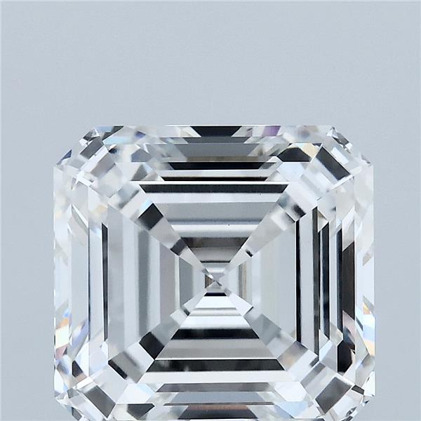 5.03 Carat Asscher Shaped, Ideal Cut, F Color, VVS2 Clarity, IGI Certified Lab Grown Diamond