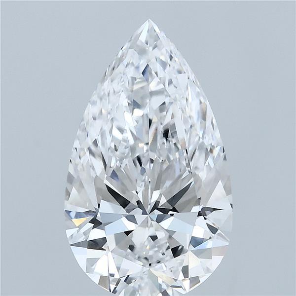 3.01 Carat Pear Shaped, Ideal Cut, D Color, VVS2 Clarity, IGI Certified Lab Grown Diamond