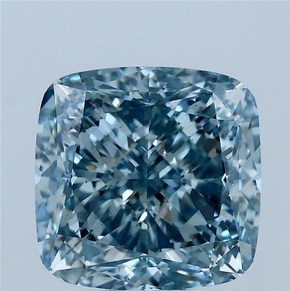 3.51 Carat Cushion Shaped, Excellent Cut, FANCY VIVID BLUE Color, VS1 Clarity, IGI Certified Lab Grown Diamond