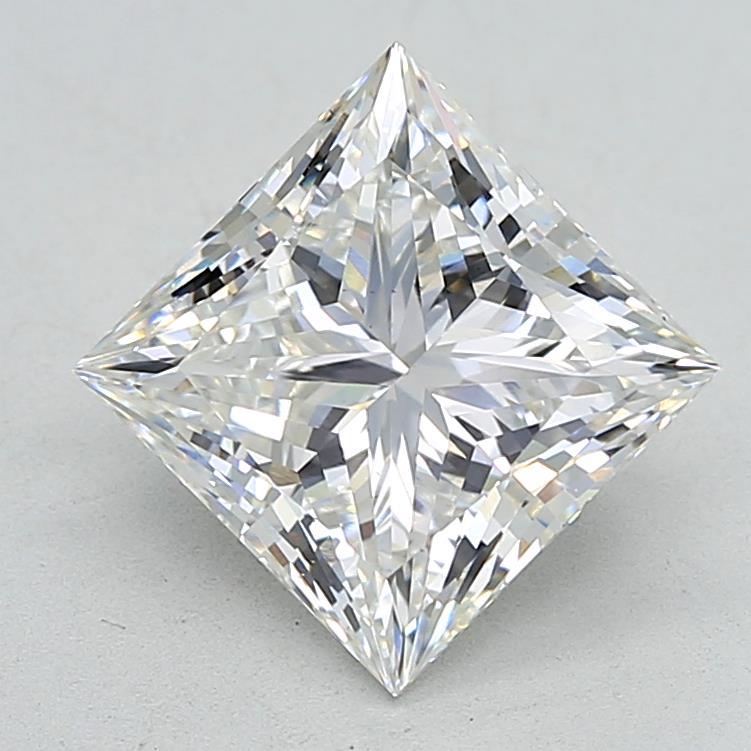 4.08 Carat Princess Shaped, Ideal Cut, G Color, VS1 Clarity, IGI Certified Lab Grown Diamond