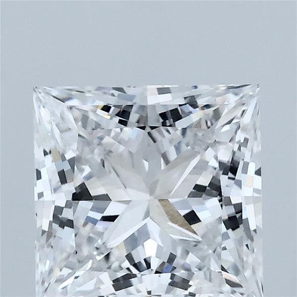 2.05 Carat Princess Shaped, Excellent Cut, D Color, VVS2 Clarity, IGI Certified Lab Grown Diamond