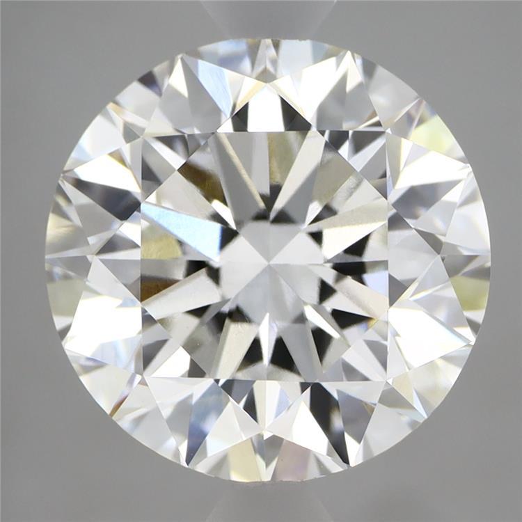 5.96 Carat Round Shaped, Excellent Cut, F Color, VVS2 Clarity, IGI Certified Lab Grown Diamond