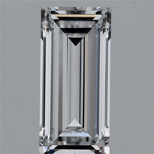 1.08 Carat Baguette Shaped, Very Good Cut, D Color, VVS2 Clarity, IGI Certified Lab Grown Diamond