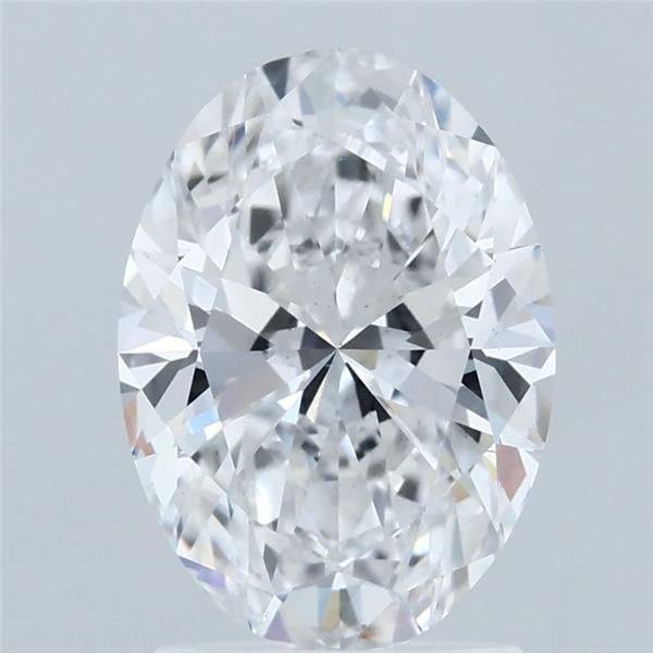 1.92 Carat Oval Shaped, Ideal Cut, E Color, VS1 Clarity, IGI Certified Lab Grown Diamond