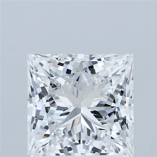 2.03 Carat Princess Shaped, Ideal Cut, D Color, VS1 Clarity, IGI Certified Lab Grown Diamond