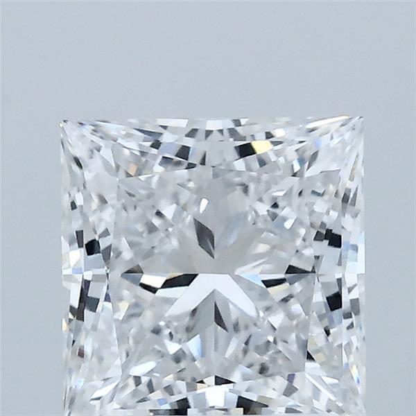 2.01 Carat Princess Shaped, Ideal Cut, D Color, VVS2 Clarity, IGI Certified Lab Grown Diamond