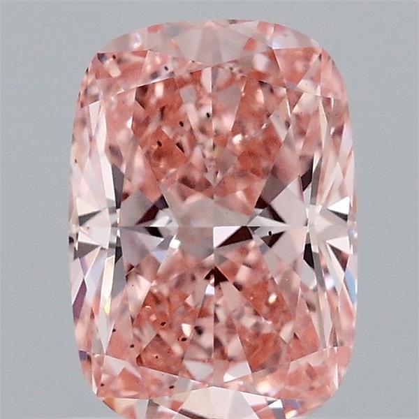 1.52 Carat Cushion Shaped, Ideal Cut, FANCY VIVID PINK Color, VS2 Clarity, IGI Certified Lab Grown Diamond