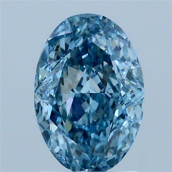 2.09 Carat Oval Shaped, Excellent Cut, FANCY VIVID BLUE Color, VS1 Clarity, IGI Certified Lab Grown Diamond