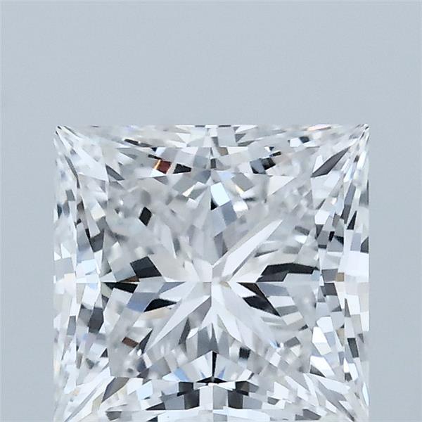 2.01 Carat Princess Shaped, Ideal Cut, D Color, VVS2 Clarity, IGI Certified Lab Grown Diamond