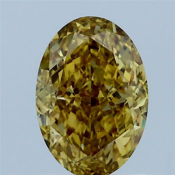 1.60 Carat Oval Shaped, Excellent Cut, FANCY INTENSE YELLOW Color, VS2 Clarity, IGI Certified Lab Grown Diamond