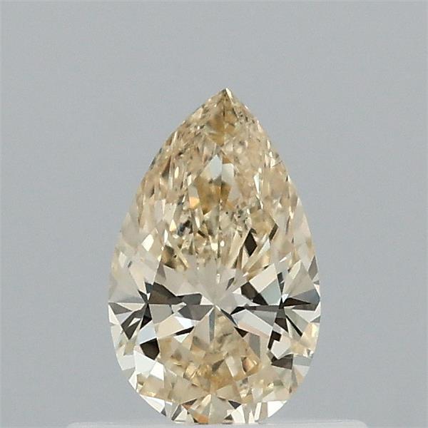 0.47 Carat Pear Shaped, Ideal Cut, FANCY INTENSE YELLOW Color, VS2 Clarity, IGI Certified Lab Grown Diamond