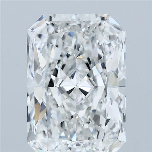 3.87 Carat Radiant Shaped, Ideal Cut, F Color, VVS2 Clarity, IGI Certified Lab Grown Diamond