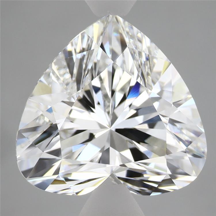 5.06 Carat Heart Shaped, Ideal Cut, F Color, VVS2 Clarity, IGI Certified Lab Grown Diamond