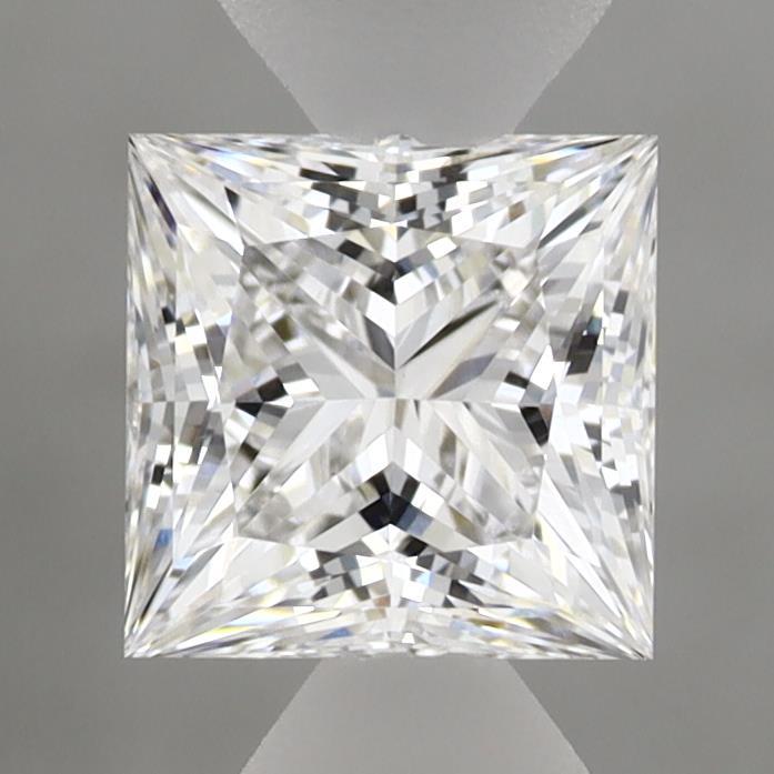 1.04 Carat Princess Shaped, Ideal Cut, D Color, VVS2 Clarity, IGI Certified Lab Grown Diamond