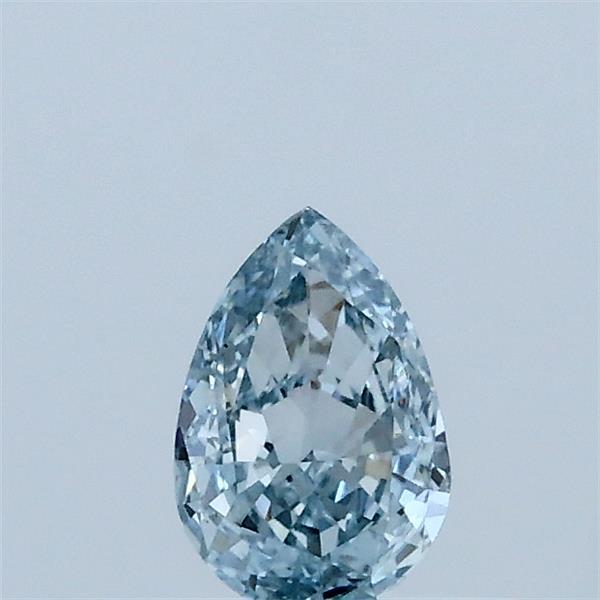 0.38 Carat Pear Shaped, Ideal Cut, FANCY INTENSE BLUE Color, VS1 Clarity, IGI Certified Lab Grown Diamond