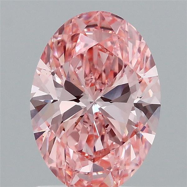 1.52 Carat Oval Shaped, Ideal Cut, FANCY VIVID PINK Color, VS2 Clarity, IGI Certified Lab Grown Diamond