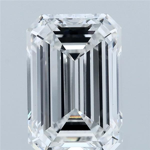4.02 Carat Emerald Shaped, Ideal Cut, E Color, VVS2 Clarity, IGI Certified Lab Grown Diamond