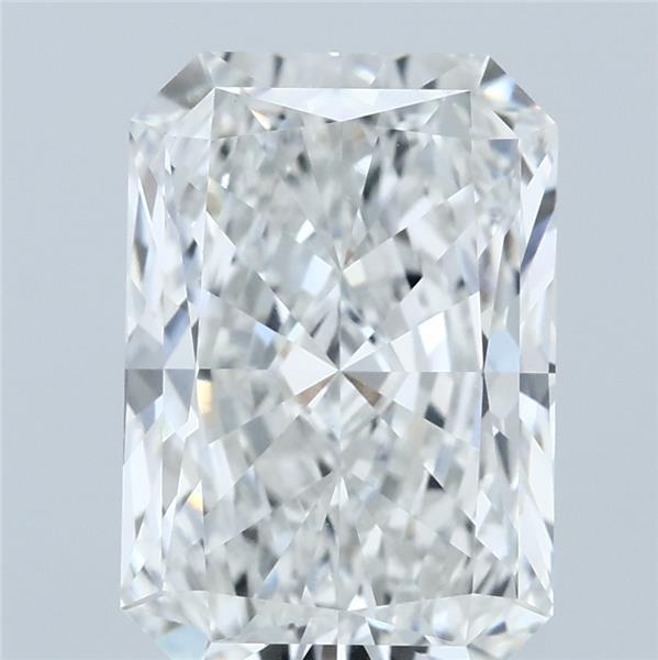 3.87 Carat Radiant Shaped, Ideal Cut, F Color, VVS1 Clarity, IGI Certified Lab Grown Diamond