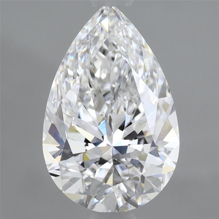 1.85 Carat Pear Shaped, Ideal Cut, D Color, VVS2 Clarity, IGI Certified Lab Grown Diamond
