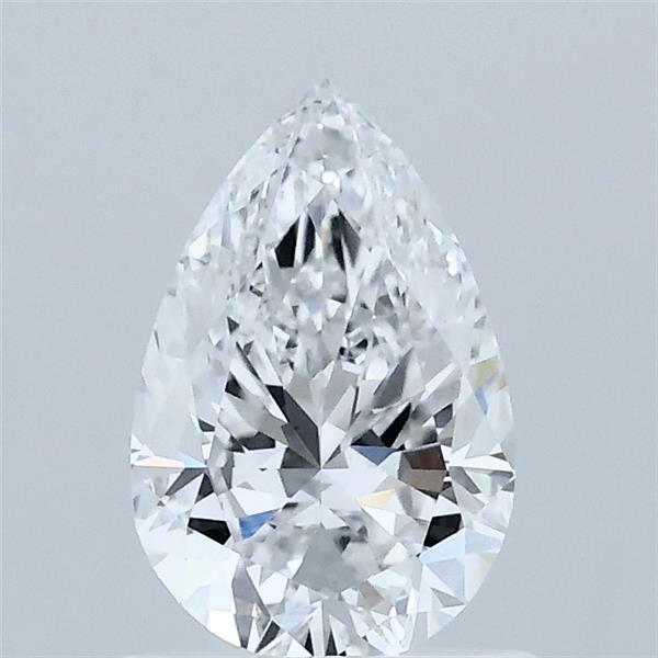 1.00 Carat Pear Shaped, Excellent Cut, D Color, VS1 Clarity, IGI Certified Lab Grown Diamond
