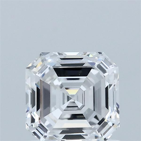 1.00 Carat Asscher Shaped, Excellent Cut, D Color, VVS2 Clarity, IGI Certified Lab Grown Diamond