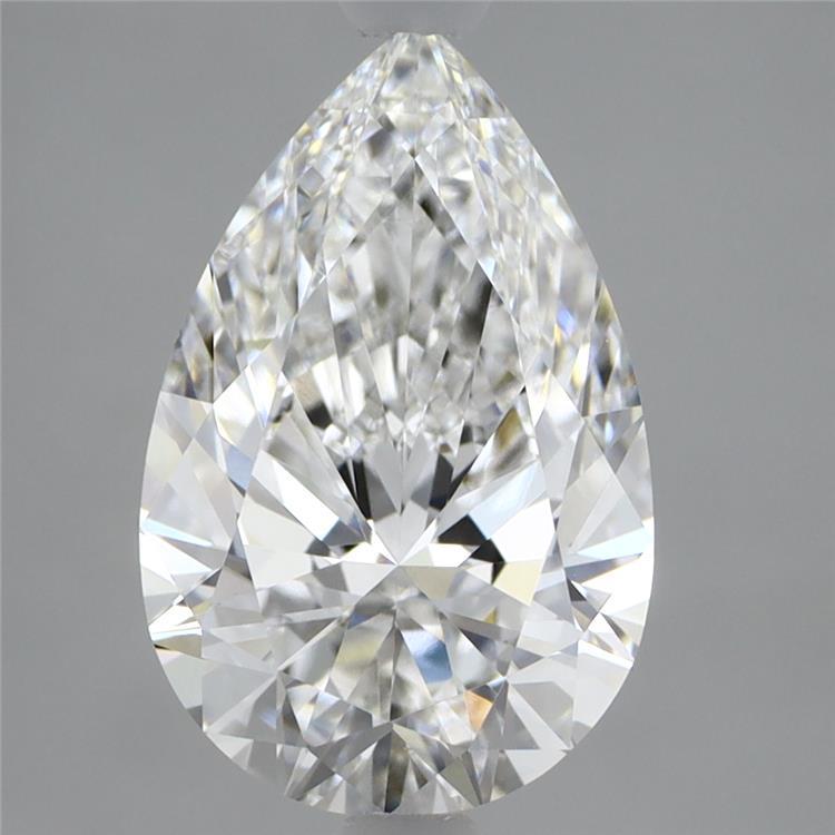 2.86 Carat Pear Shaped, Ideal Cut, E Color, VVS2 Clarity, IGI Certified Lab Grown Diamond