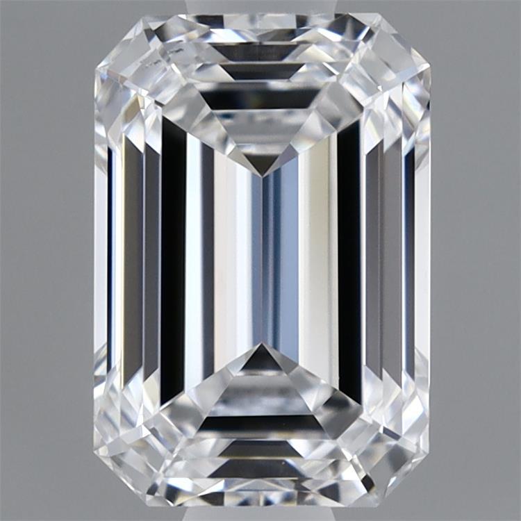 0.97 Carat Emerald Shaped, Ideal Cut, D Color, VS2 Clarity, IGI Certified Lab Grown Diamond