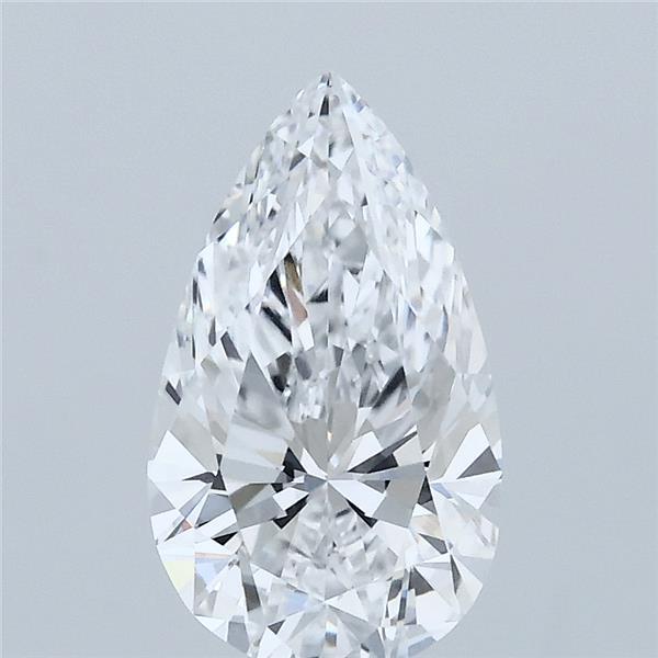 1.56 Carat Pear Shaped, Ideal Cut, D Color, VVS2 Clarity, IGI Certified Lab Grown Diamond