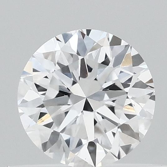 0.44 Carat Round Shaped, Very Good Cut, D Color, VVS2 Clarity, IGI Certified Lab Grown Diamond
