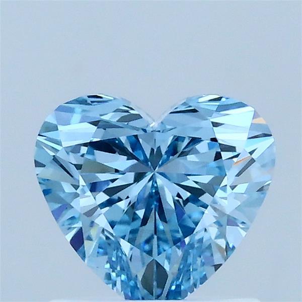 1.01 Carat Heart Shaped, Excellent Cut, FANCY VIVID BLUE Color, VS2 Clarity, IGI Certified Lab Grown Diamond