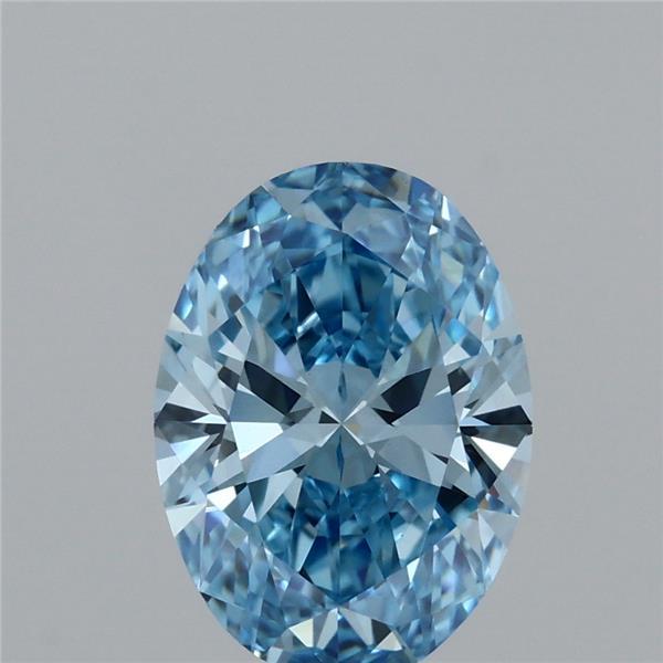 2.00 Carat Oval Shaped, Ideal Cut, FANCY VIVID BLUE Color, VS1 Clarity, IGI Certified Lab Grown Diamond
