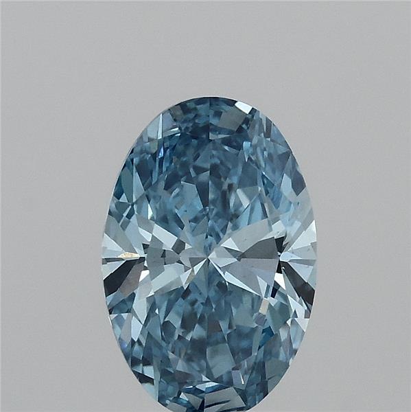 1.50 Carat Oval Shaped, Ideal Cut, FANCY VIVID BLUE Color, VS1 Clarity, IGI Certified Lab Grown Diamond
