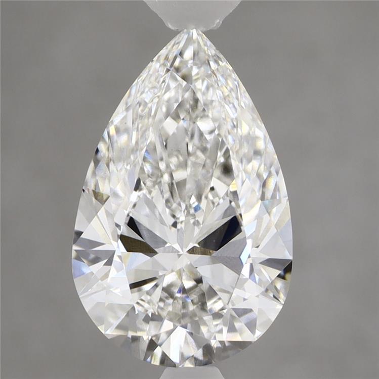 2.82 Carat Pear Shaped, Ideal Cut, F Color, VS1 Clarity, IGI Certified Lab Grown Diamond