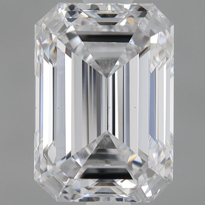 0.99 Carat Emerald Shaped, Ideal Cut, D Color, VVS2 Clarity, IGI Certified Lab Grown Diamond