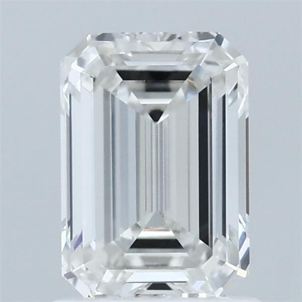 1.38 Carat Emerald Shaped, Ideal Cut, F Color, VVS2 Clarity, IGI Certified Lab Grown Diamond