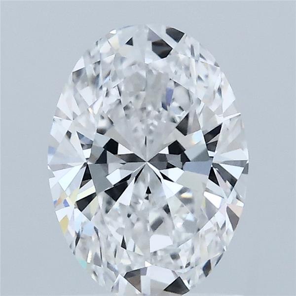 1.38 Carat Oval Shaped, Ideal Cut, D Color, VVS2 Clarity, IGI Certified Lab Grown Diamond