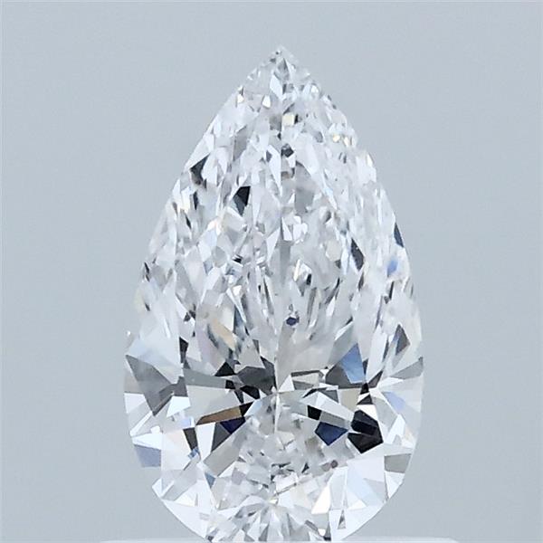 0.72 Carat Pear Shaped, Ideal Cut, D Color, VVS2 Clarity, IGI Certified Lab Grown Diamond