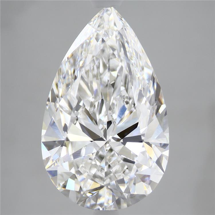 4.92 Carat Pear Shaped, Ideal Cut, E Color, VVS2 Clarity, IGI Certified Lab Grown Diamond