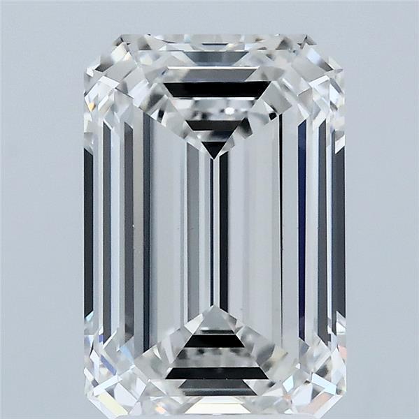 3.03 Carat Emerald Shaped, Ideal Cut, F Color, VVS2 Clarity, IGI Certified Lab Grown Diamond