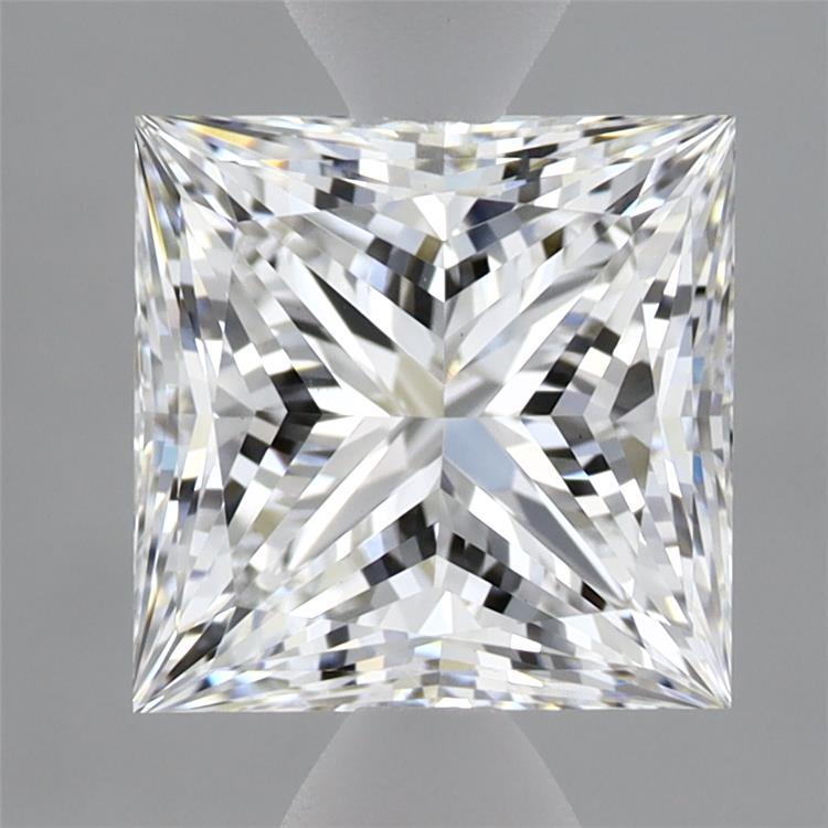 2.64 Carat Princess Shaped, Ideal Cut, E Color, VVS2 Clarity, IGI Certified Lab Grown Diamond