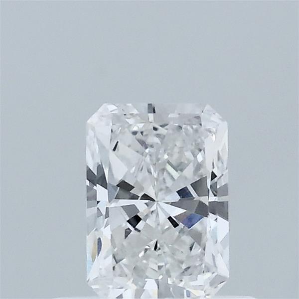 0.55 Carat Radiant Shaped, Excellent Cut, D Color, VVS2 Clarity, IGI Certified Lab Grown Diamond
