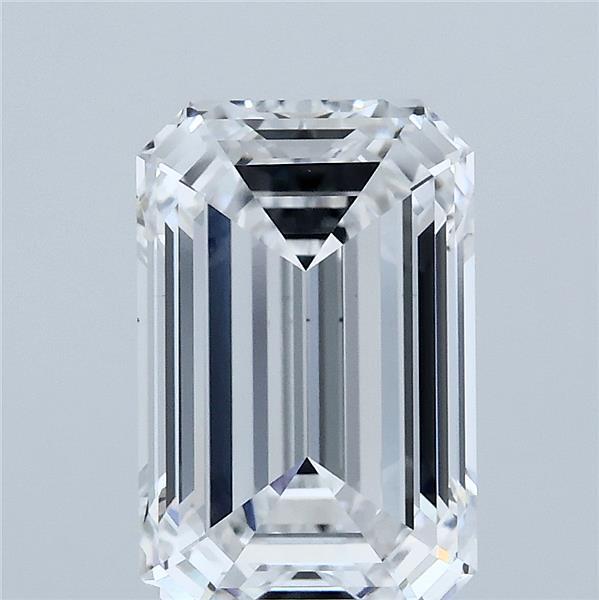 3.51 Carat Emerald Shaped, Ideal Cut, D Color, VS2 Clarity, IGI Certified Lab Grown Diamond