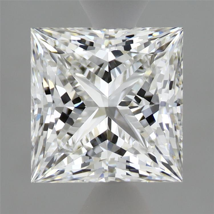 2.30 Carat Princess Shaped, Ideal Cut, E Color, VVS2 Clarity, IGI Certified Lab Grown Diamond